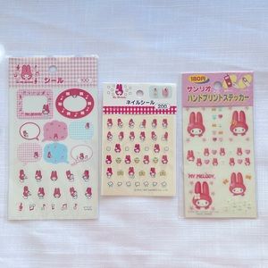 Vintage Sanrio My Melody - Stickers and rub on decals - 1997